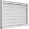 Ekena Millwork Vertical Surface Mount PVC Gable Vent: Functional, w/ 2"W x 2"P Brickmould Sill Frame, 38"W x 24"H GVPVE38X2403SF - alternate 2